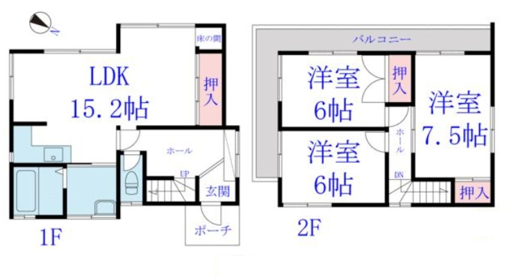 八街市八街ろ　中古戸建の間取り|図面と現況に相違がある場合、現況を優先致します。