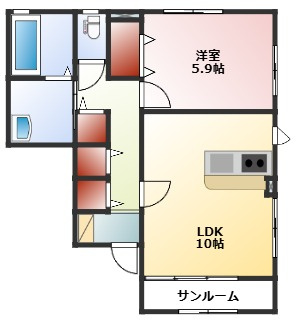 ゼファー　B棟の間取り