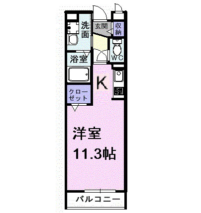 アンソレイエⅠの間取り