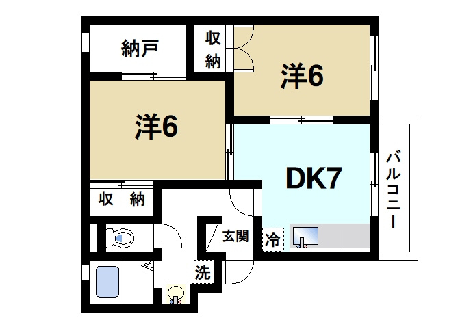 ハイライフ東生駒の間取り|家族で快適にすごす事ができます
