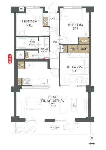 【間取り】阪急仁川マンション 
