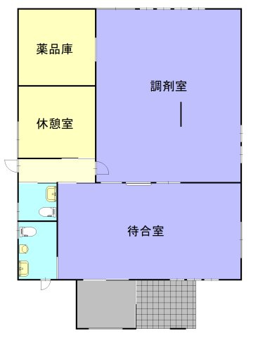 高崎市下小塙町売店舗の間取り