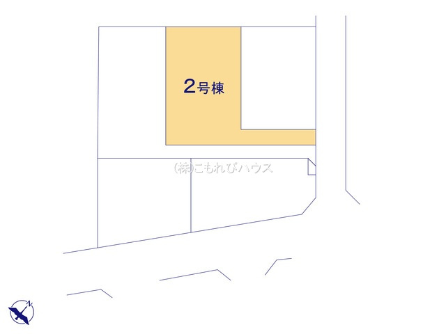 鴻巣市天神５丁目　新築一戸建て　5区画　02の区画図|2号棟