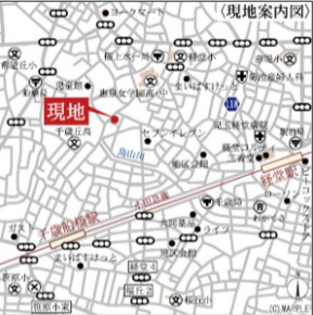 Reberty　千歳船橋の地図