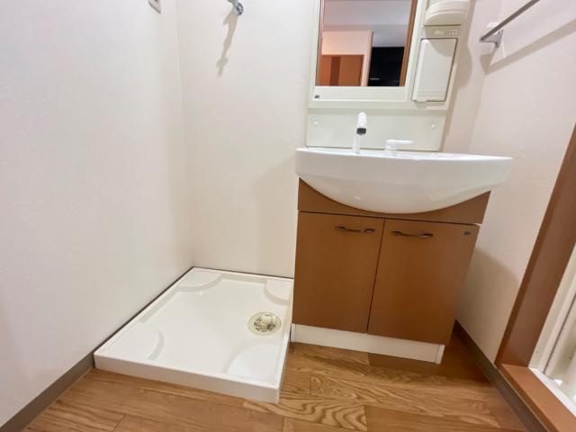 アルコバレーノ新白河の洗面所|洗濯機置き場