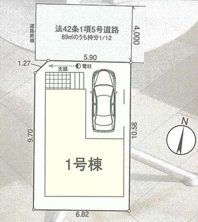 新築/新座市栄5丁目　第18全1棟の区画図|駐車場あり（車種による）