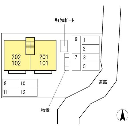 エスペランサTATSUMIの区画図