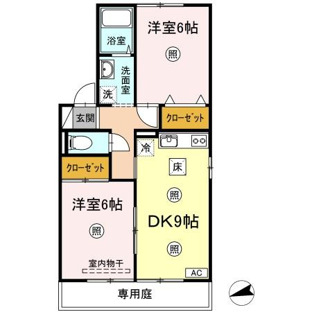 セジュールＮＯＲＩＴＡＫＥの区画図