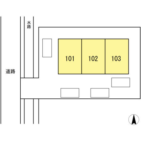 ファミーユロータスの区画図