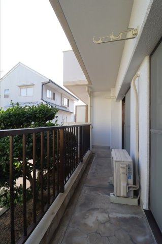 リバーサイド久米のバルコニー