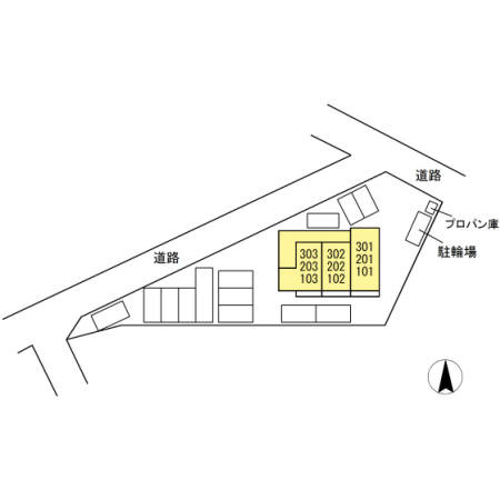 ラ・シャンブルの区画図