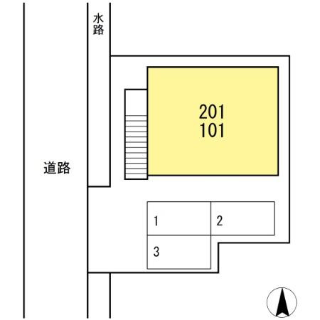 コスモス２１の区画図