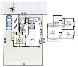 川島町八幡　中古一戸建て