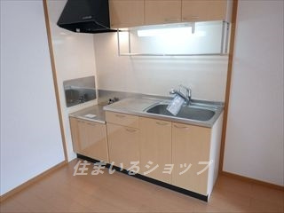安芸高田市吉田町国司のアパートのキッチン
