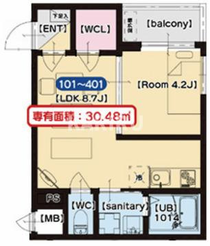 Ｍ－ｃｉｔｙ千林大宮Ⅱの間取り