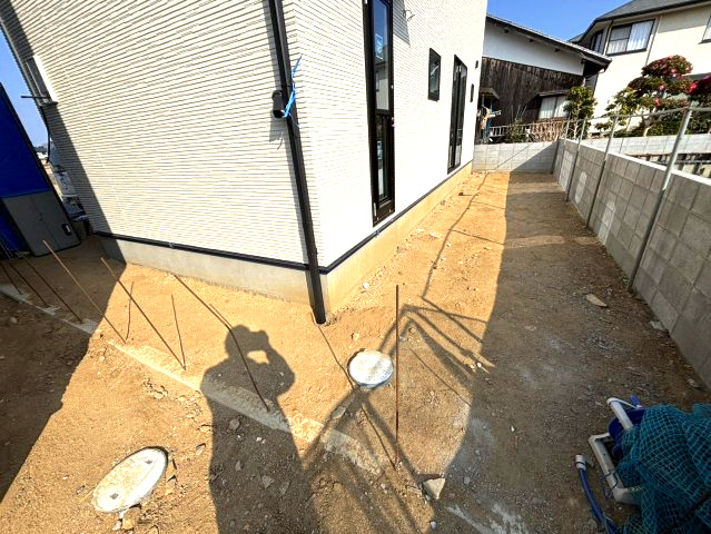 LAVIE余戸西2502B　余戸西5丁目の新築戸建の前面道路含む現地写真|駐車場があるので、車を買う予定の方も安心です