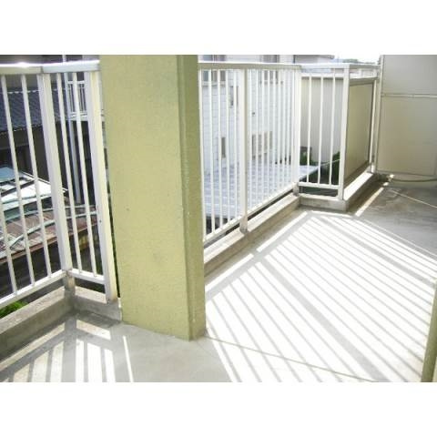 西町ハイツのバルコニー