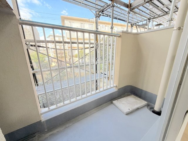 奈多団地24号棟のバルコニー