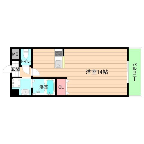 HRフロントリーガル野江駅前の間取り