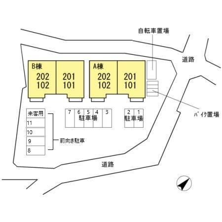 ヴェローナ　Bの区画図