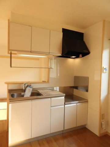 ひまわりＡのキッチン|コンパクトなキッチンで掃除もラクラク