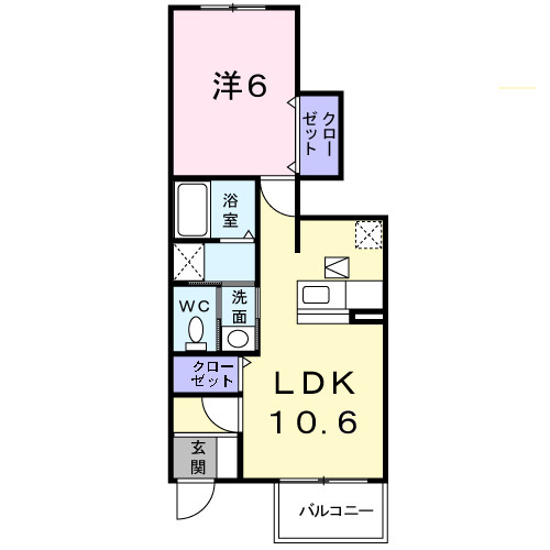 パストラルメゾン　Ｂの間取り