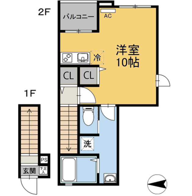 アシンプトートA棟の間取り