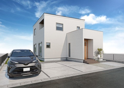 【外観パース】 | 三重郡川越町大字南福崎《2号棟》 | 外観バース