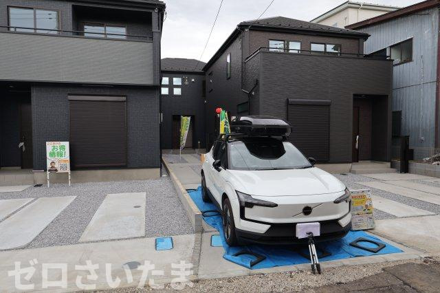 《仲介手数料無料》見沼区大和田町２丁目775新築一戸建てグラファーレの外観|2026年3月19日 12:30頃撮影しました。天気は曇りでした。