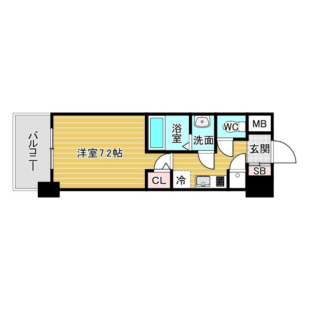 スペーシア江坂広芝町の間取り