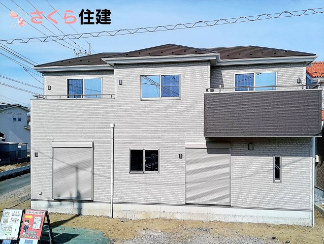 いろどりアイタウン宇都宮市細谷町　2号棟の外観|駐車場は最大3台駐車可能◎