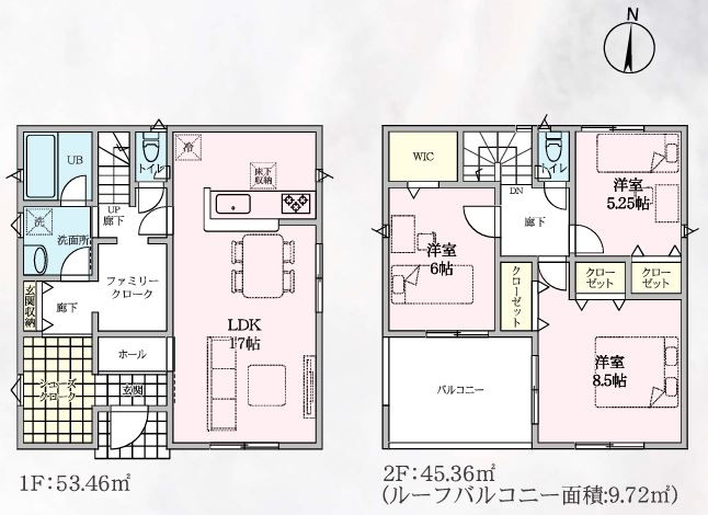 寄居町赤浜第６　の間取り|２号棟間取り図
