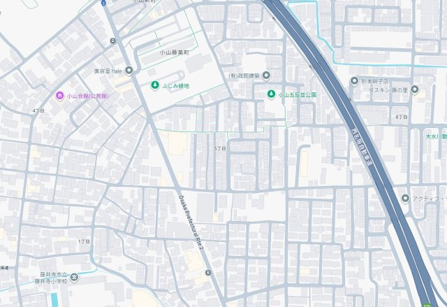 藤井寺市小山　第1期　新築一戸建ての地図