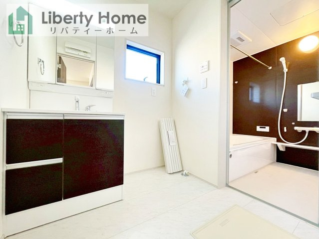 大洗町五反田3期　新築戸建　1号棟の脱衣所