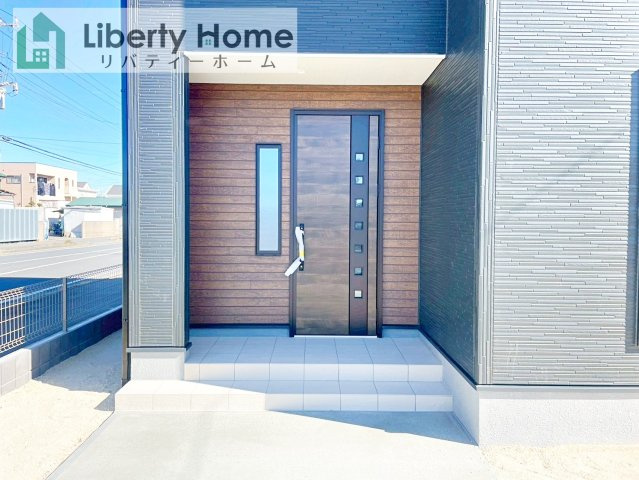 大洗町五反田3期　新築戸建　1号棟のエントランス