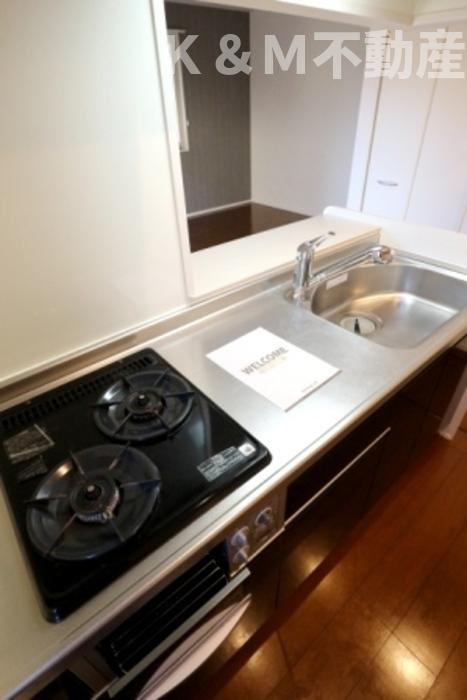 エクセレントヒルⅡ棟のキッチン|使いやすいキッチンです