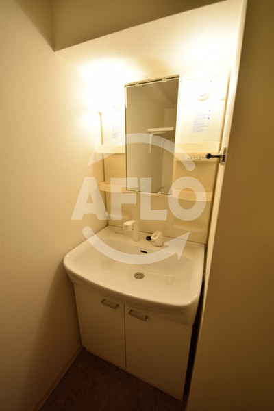 ディオレクレスト東心斎橋の洗面所|ディオレクレスト東心斎橋　洗面所