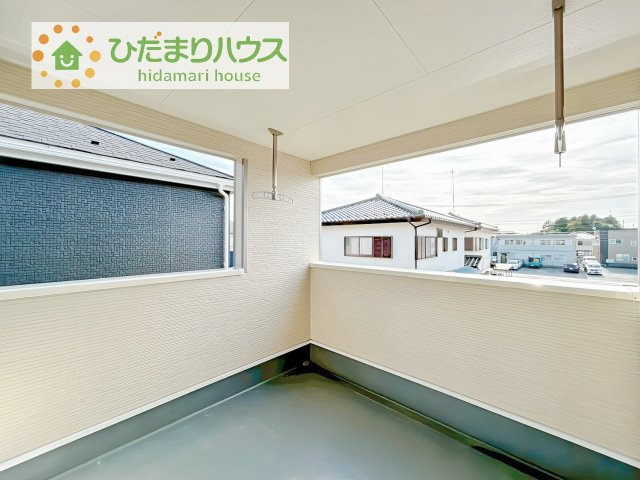 【バルコニー】 | 土浦市乙戸南第6　新築戸建　5号棟 | あたたかな光が差し込む、南向きのバルコニー(#^^#)