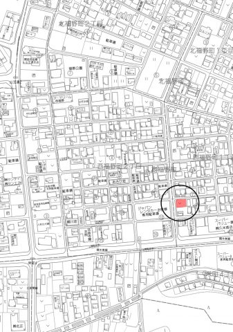 土地　西福野町1丁目の地図