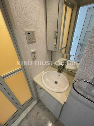 エステムプラザ梅田扇町公園パークランドの洗面所|使いやすい洗面所です