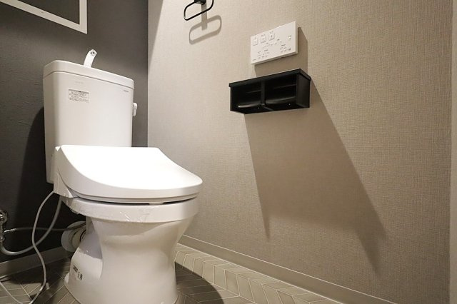 藤和ライブタウン立花のトイレ|温水洗浄付き便座で快適にご利用いただけます。