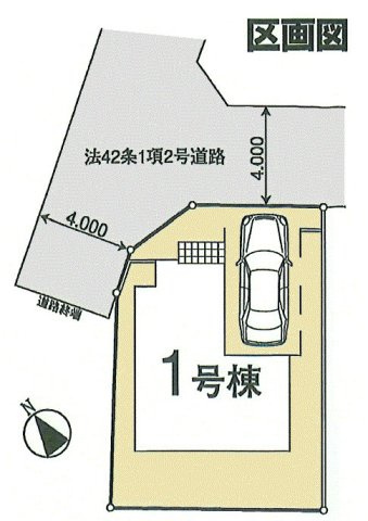 立川市一番町1丁目　新築戸建全1棟の区画図