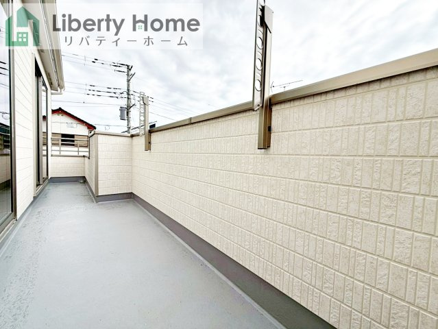 牛久市神谷2丁目　新築戸建のバルコニー