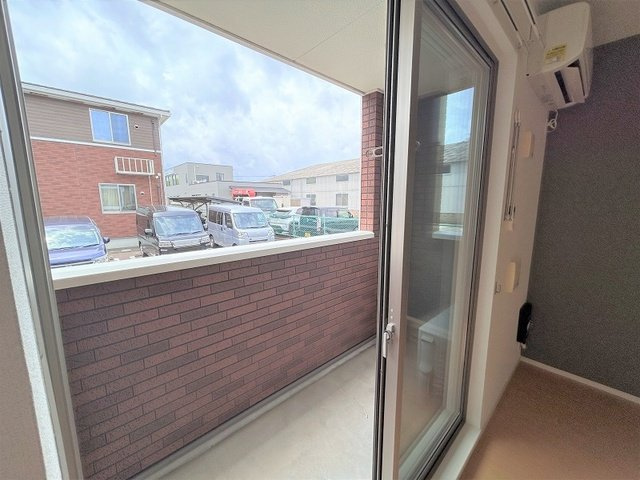 ソレイユフィールドⅢのバルコニー|広々としたバルコニーです