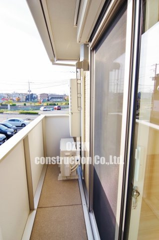 愛宕ビューハイツ　3のバルコニー