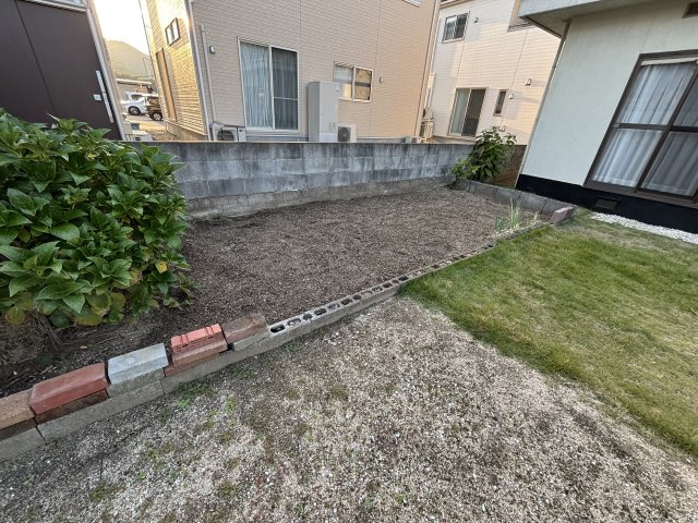 玉島黒崎新町戸建の庭