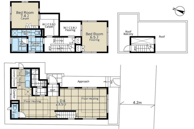 【間取り】 | 世田谷区上馬３丁目　戸建！