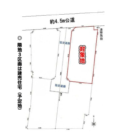 【土地図】 | 川越市鴨田 | 82坪のゆとりある敷地です
