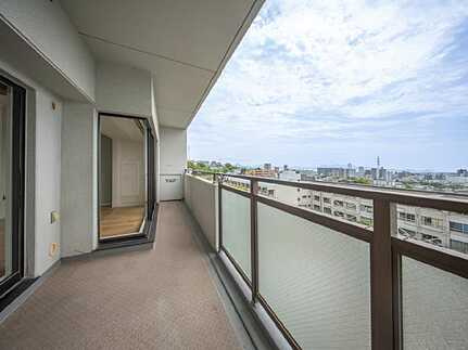 五日市ヒューマンズのバルコニー