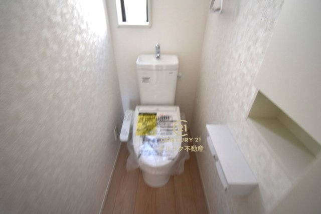 Cradlegarden　 笠間市旭町　第8　1のトイレ|１階と２階、２ヶ所に清潔なトイレ。
毎日使う空間と機能だから、いつまでも清潔なスペースであってほしいのがトイレです。